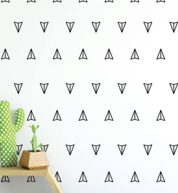 Paper Plane Pattern - Collection Of 20 Wall Sticker Decal - Pattern, Girls Room, Boys Nursery Decal, Decals, Kids Room Patterns