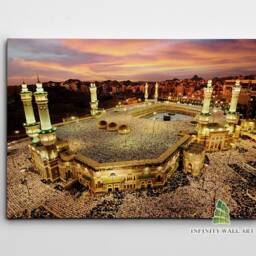 Islamic Canvas Art Kaaba Mecca Mosque Islam Wall Religion Print Picture Home Decor -D202 - thumbnail 2
