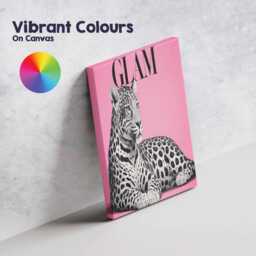 Leopard Glam Canvas Wall Art Animal Print Luxury Chic Fashion Aesthetic Statement Girl Decor Living Room Bedroom Office Hanging Artwork - thumbnail 3