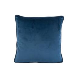 stunning Plush Dark Blue Royal Velvet Cushion Cover - Handmade Throw Pillow Designer Home Decor - thumbnail 2
