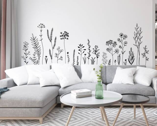 Sale Floral Wall Decals Large Flower Stickers - 25/Pack - image 1