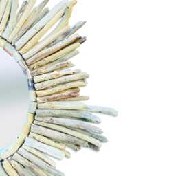 Driftwood Star Mirror Large 80cm, Oversized Teak Root Starburst Wall - thumbnail 3