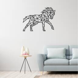 Geometric Horse Wall Art, Minimalist, Modern, Abstract, Decal, Mural, Transfer, Boho -G022 , 5 Sizes, 36 Colour Options, Home Decor - thumbnail 3