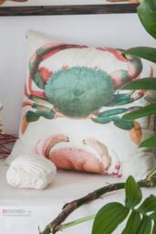 Crab Cushion 50 cm X With Vintage Scientific Illustration - thumbnail 1