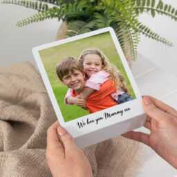 Personalised Photo Stand - Custom Metal Standing Frame Birthday Gift For Her Wife Mummy Sentimental Grandma Nanny Nanna - thumbnail 2