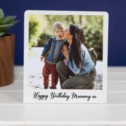 Personalised Photo Stand - Custom Metal Standing Frame Birthday Gift For Her Wife Mummy Sentimental Grandma Nanny Nanna - thumbnail 4