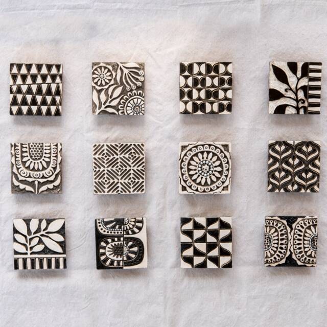 Black & White Tile Wall Art - Modern Motifs - Made To Order - image 1