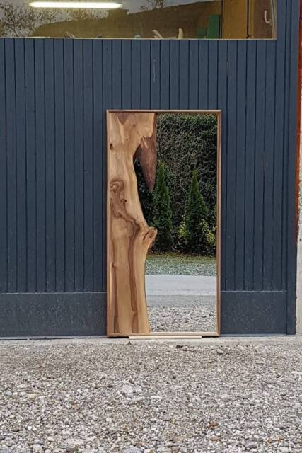 Handmade Live Edge Wood Mirror, Rustic Luxury Home Decor - image 1