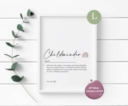 Childminder Print, Gifts, Nursery Gifts, Teacher Gift, Print, Card, Gifts For Childminders - thumbnail 1