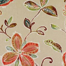 Floral Pillow Cover Cotton Throw Pillow, Farmhouse Decor - thumbnail 3