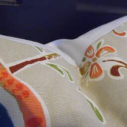Floral Pillow Cover Cotton Throw Pillow, Farmhouse Decor - thumbnail 2