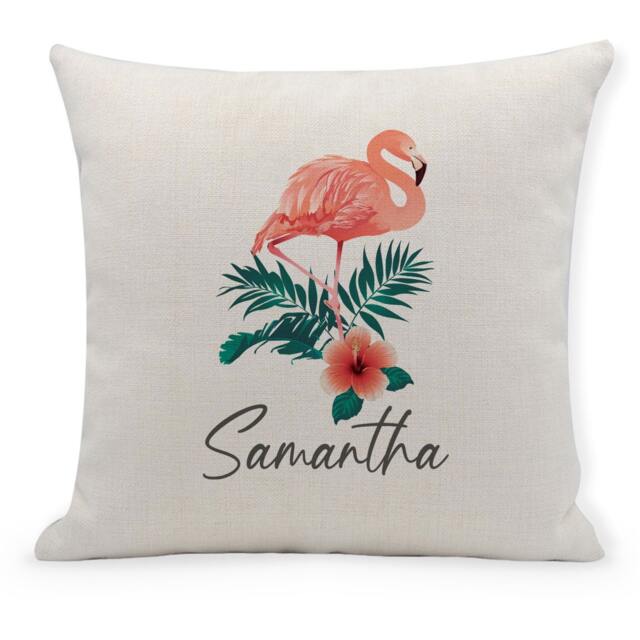 Personalised Flamingo Cushion, Pillow, Gifts, Decor - image 1