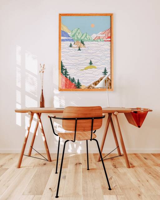 "Limited Edition Print Illustration Drawing ""Foggy Day" - image 1