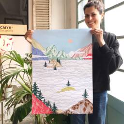 "Limited Edition Print Illustration Drawing ""Foggy Day" - thumbnail 3