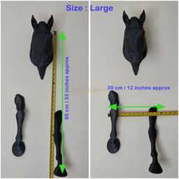 3D Printed Horse Wall Art Sculpture - Modern Home Decor, Black Or White, Large & Xl Statement Piece Unique Gift For Lovers - thumbnail 3
