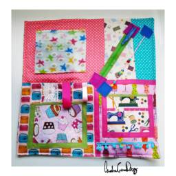 3 X Dementia Blanket Alzheimers Sensory Quilt Help Fidget Pillow Activity Aid Therapy Fiddle Gift Residents Activities Care Home Fidgeting - thumbnail 2