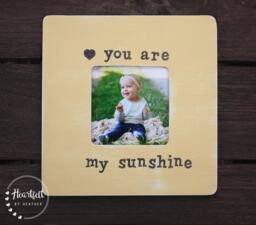 You Are My Sunshine Picture Frame, Personalized Baby Gift - thumbnail 1