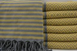 "Yellow Towel, Turkish Towel, Hammam Towel, Beach Towel, Bath Peshtemal, 40""x70"