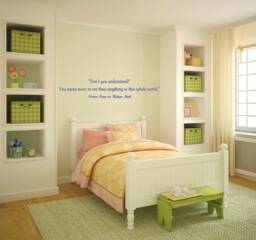 "Peter Pan Quote Vinyl Wall Decal ""You Mean More To Me..." - thumbnail 1