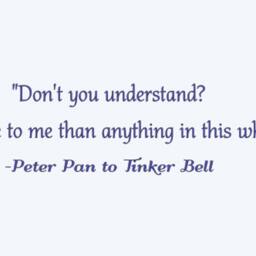 "Peter Pan Quote Vinyl Wall Decal ""You Mean More To Me..." - thumbnail 2