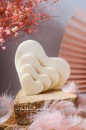 Handcrafted Heart-Shaped Candle For Valentine's Gift & Eco-Friendly Home Decor - thumbnail 1