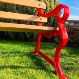 Fully Restored Cast Iron Garden Bench Seat Chair Patio - thumbnail 2