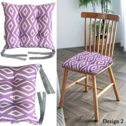 Soft Seat Pad Cushions For Dining Chairs Tie On Seater Pads Garden Kitchen - thumbnail 3