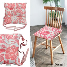 Soft Seat Pad Cushions For Dining Chairs Tie On Seater Pads Garden Kitchen - thumbnail 2