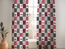 Farm Life Nursery Curtains Handmade Cotton Blend, Blackout Option - thumbnail 1