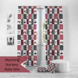 Farm Life Nursery Curtains Handmade Cotton Blend, Blackout Option - thumbnail 3