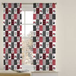 Farm Life Nursery Curtains Handmade Cotton Blend, Blackout Option - thumbnail 2