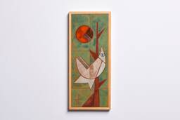 Handmade Hummingbird Ceramic Tile Wall Art Nature Decor