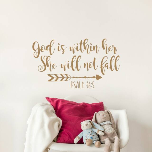 Psalm 465 Wall Decal - Christian Nursery Decor #218 - image 1