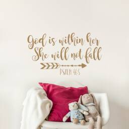Psalm 465 Wall Decal - Christian Nursery Decor #218 - thumbnail 1