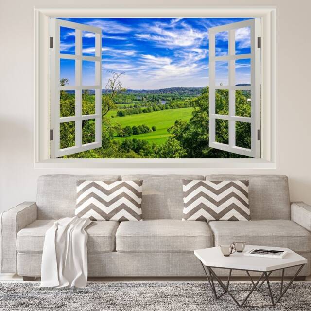 Vwaq Vinyl Nature Window Wall Decal - Landscape Scenic Mural Decor Nwt1 - image 1