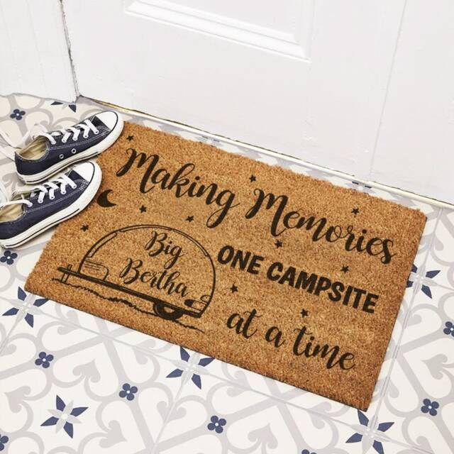 Personalised Making Memories Caravan Camper Van Doormat - 60x40cm