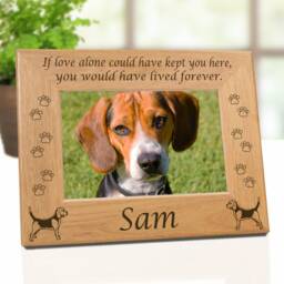 Beagle Dog, Remembrance Picture Frame For Pet Owners, Mom Personalized Dog Dad Memorial Gift, Gifts Aunt, Family - thumbnail 2