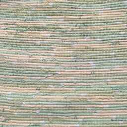 Woven Rug 21 X 29 Primitive Farmhouse Decor Yellow Green - thumbnail 3