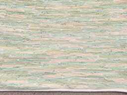 Woven Rug 21 X 29 Primitive Farmhouse Decor Yellow Green - thumbnail 1