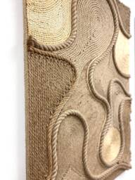 Handmade Jute & Sisal Fiber Art Wall Hanging Modern Home Decor - thumbnail 1