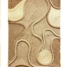 Handmade Jute & Sisal Fiber Art Wall Hanging Modern Home Decor - thumbnail 2