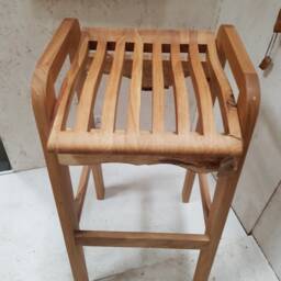 Bar Stool, Handmade, Scottish Oak, Custom Heights & Seat Width Available - thumbnail 2