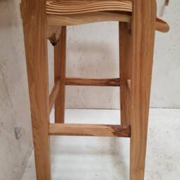 Bar Stool, Handmade, Scottish Oak, Custom Heights & Seat Width Available - thumbnail 3