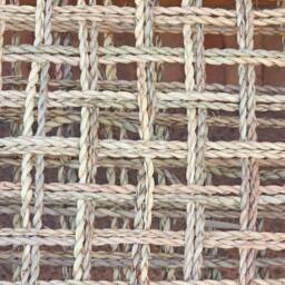Moroccan Bench With Palm Leaf Cord - thumbnail 3