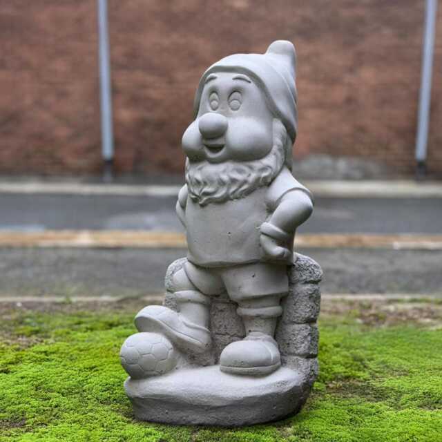 Concrete Sports Gnome Sculpture Stone Football Statue Funny Garden Decoration Handmade Figurine Outdoor Yard Ornament Cement Art - image 1