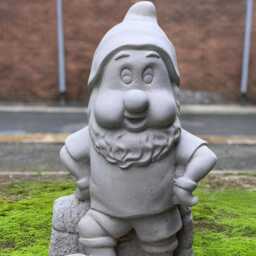 Concrete Sports Gnome Sculpture Stone Football Statue Funny Garden Decoration Handmade Figurine Outdoor Yard Ornament Cement Art - thumbnail 3