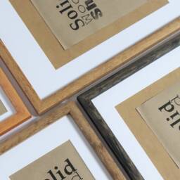 Wooden Picture Frame With Mount, A2 A3 A4 Sizes, Poster Diploma Frame, For Prints, Mount Included, Solidwoodshop - thumbnail 3