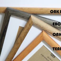 Wooden Picture Frame With Mount, A2 A3 A4 Sizes, Poster Diploma Frame, For Prints, Mount Included, Solidwoodshop - thumbnail 2