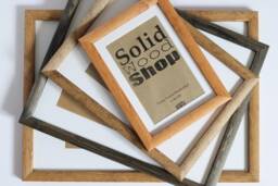 Wooden Picture Frame With Mount, A2 A3 A4 Sizes, Poster Diploma Frame, For Prints, Mount Included, Solidwoodshop - thumbnail 1