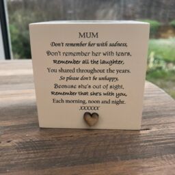 Personalised Candle in Memory Of A Mum Mam Or Any Loved One Mum Dad Grandad Husband Wife Etc Bereavement Sympathy Name - thumbnail 2